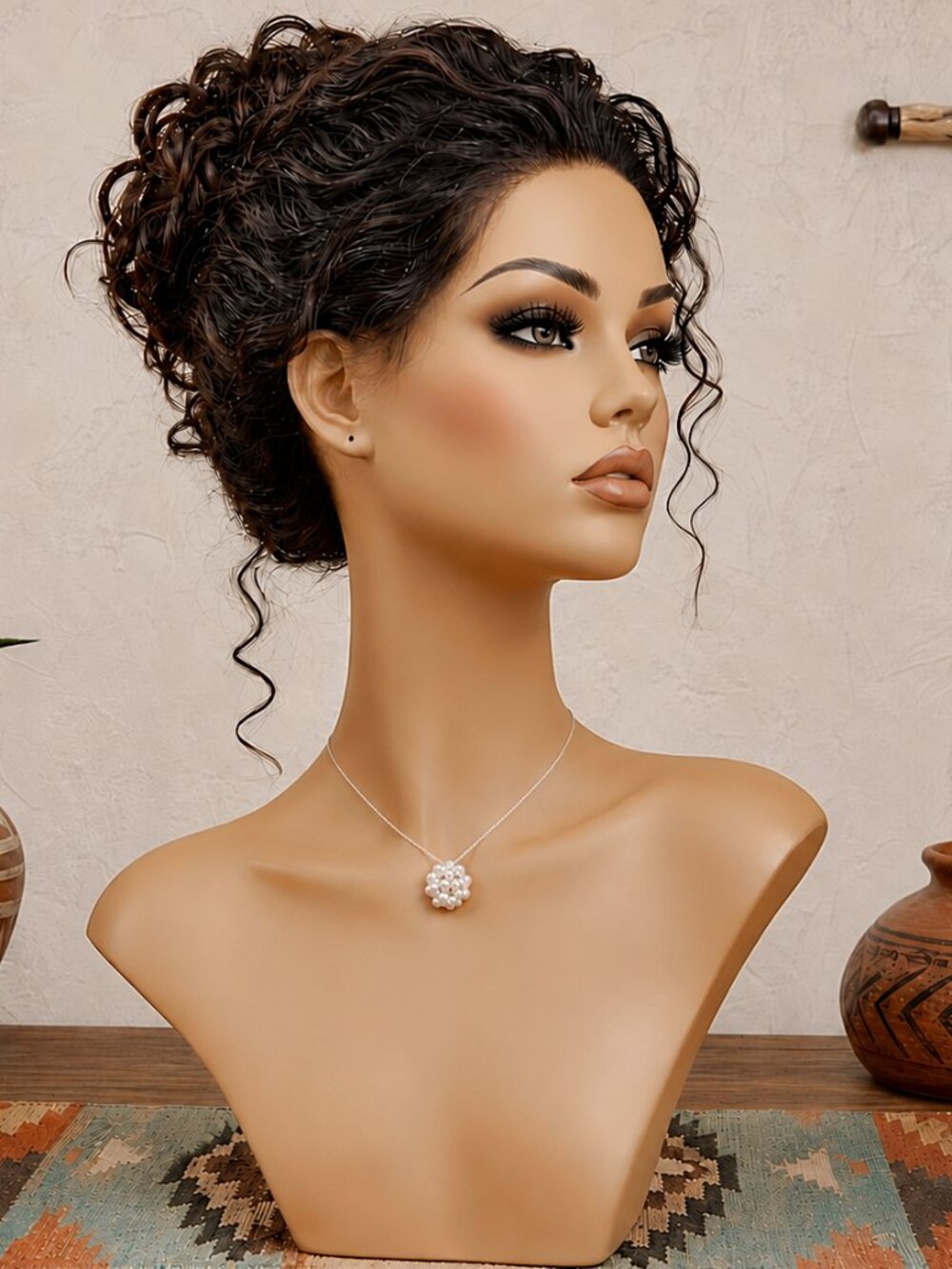 Mississippi Snowball Genuine Pearl Cluster Pendant Necklace Sterling Silver - Picture 4 of 12